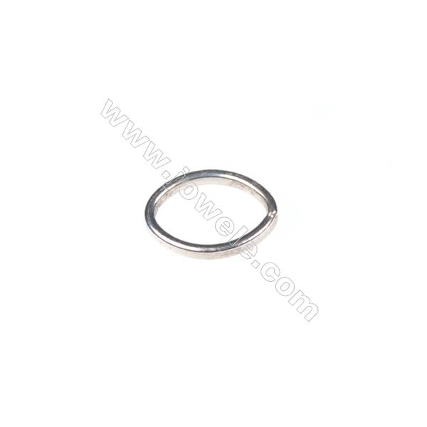 925 Sterling silver oval ring, 6x8 mm, x 100 pcs