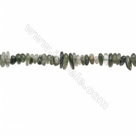 Natural Moss Agate Beads Strand  Chips  Size 4~8x5~12mm  hole 0.8mm  15~16" x 1strand