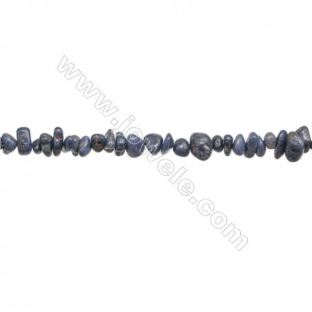 藍寶石串珠 尺寸約  4~9毫米 x 5~12毫米 孔徑 約 0.8毫米 x1條 15~16"