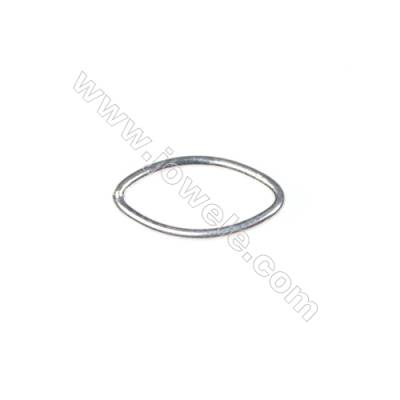 925 Sterling silver oval rings, 8x14mm, x 60pcs