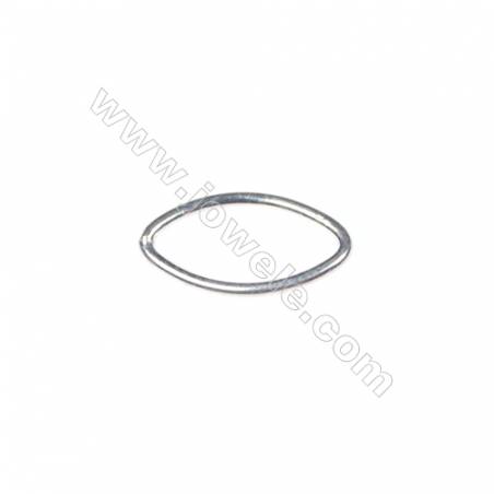 925 Sterling silver oval rings, 8x14mm, x 60pcs