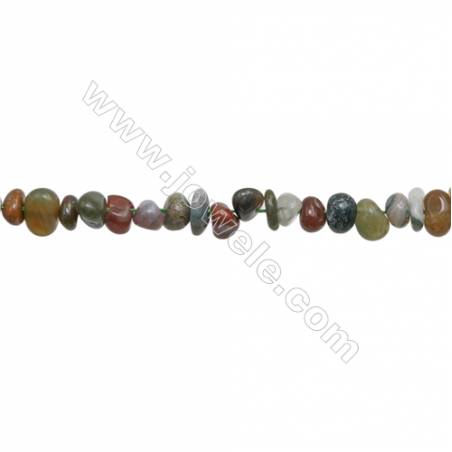 Indian Agate Beads Strand  Chips  Size 5~8x6~12mm  hole 0.8mm  15~16" x 1strand