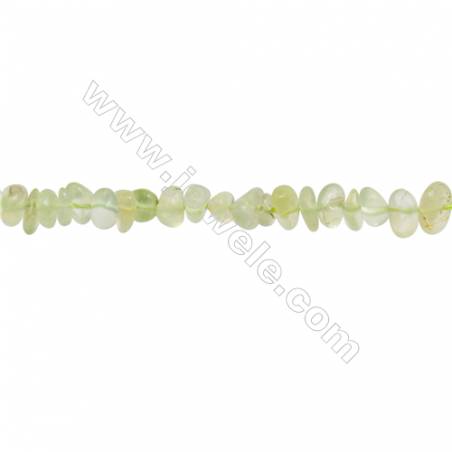 Natural Prehnite Beads Strand  Chips  Size 5~8x6~12mm  hole 0.8mm  15~16" x 1strand