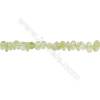 Natural Prehnite Beads Strand  Chips  Size 5~8x6~12mm  hole 0.8mm  15~16" x 1strand