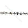 Natural Rutilated Quartz Beads Strand  Chips  Size 5~8x6~14mm  hole 0.8mm  15~16" x 1strand