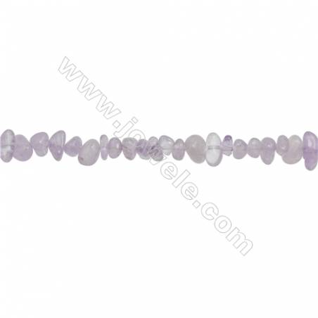 Natural Amethyst Beads Strand  Chips  Size 5~8x6~14mm  hole 0.8mm  15~16" x 1strand