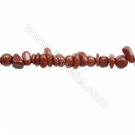Natural Red Jasper Beads Strand  Chips  Size 4~9x5~13mm  hole 0.8mm  15~16" x 1strand