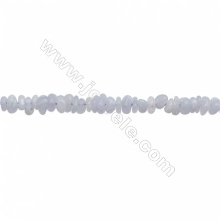 Natural Blue Chalcedony Beads Strand  Chips  Size 6~7x6~13mm  hole 0.8mm  15~16" x 1strand