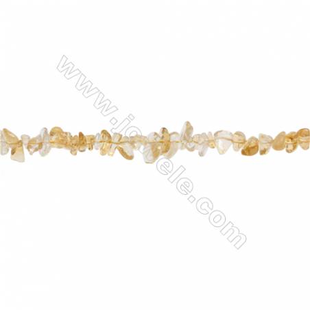 Natural Citrine Beads Strand  Chips  Size 5~7x5~11mm  hole 0.8mm  15~16" x 1strand