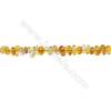 Natural Citrine Beads Strand  Chips  Size 5~8x7~11mm  hole 0.8mm  15~16" x 1strand