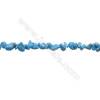 Blue Turquoise Beads Strand  Chips  Size 4~8x5~14mm  hole 0.8mm  31~32" x 1strand