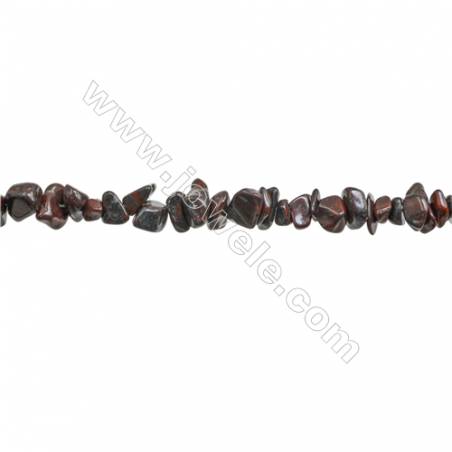 Natural Red Tiger Eye Beads Strand  Chips  Size 4~7x5~14mm  hole 0.8mm  31~32" x 1strand