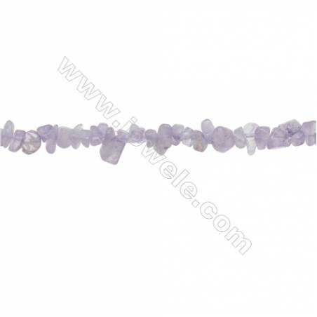 Natural Amethyst Beads Strand  Chips  Size 4~7x5~14mm  hole 0.8mm  31~32" x 1strand