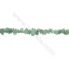 Natural Green Aventurine Chips Strand  Size 4~7x5~14mm  hole 0.8mm  31~32" x 1 Strand