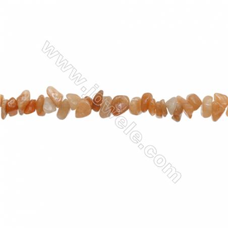 Natural Red Aventurine Beads Strands   Size 4~7x5~14mm  Hole: 1mm  31~32" x 1strand