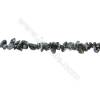 Natural Snowflake Obsidian Beads Strand  Chips  Size 4~7x5~13mm   hole 0.8mm  31~32" x 1strand