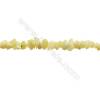 Natural Yellow Jade Beads Strand  Chips  Size 4~8x5~16mm  hole 0.8mm  31~32" x 1strand