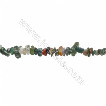 Natural Indian Agate Beads Strand  Chips  Size 4~7x5~14mm  hole 0.8mm  31~32" x 1strand