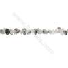 Natural Rutilated Quartz Beads Strand  Chips  Size 3~8x6~10mm  hole 0.8mm  31~32" x 1strand