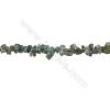 Natural Moss Agate Beads Strand  Chips  Size 4~8x5~14mm  hole 0.8mm  31~32" x 1strand