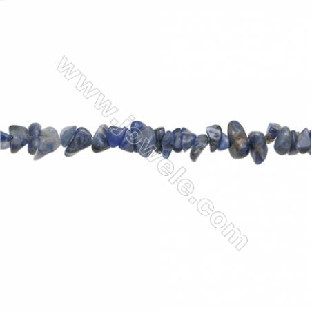 藍紋石串珠 尺寸約  3~8毫米 x 6~13毫米 孔徑 約 0.8毫米 x1條 31~32"