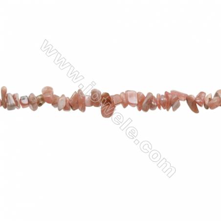 Natural Rhodochrosite Chips Beads   Size 4~8x5~13mm  hole 0.8mm  31~32" x 1 Strand