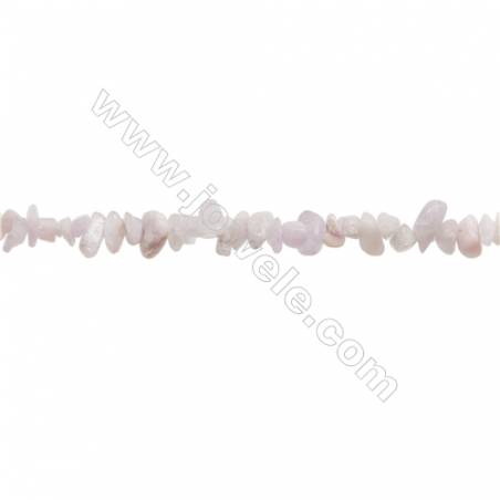 Natural Kunzite Beads Strand  Chips  Size 4~8x5~12mm  hole 0.8mm  31~32" x 1strand