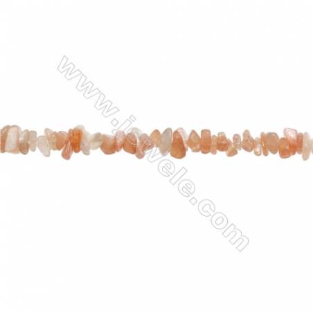 Natural Sunstone Chips Beads   Size 4~8x5~12mm  hole 0.8mm  31~32" x 1 Strand