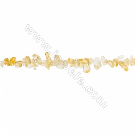 Natural Citrine Beads Strand  Chips  Size 4~7x5~15mm  hole 0.8mm  31~32" x 1strand