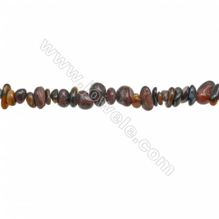 Natural Tiger Eye Beads Strand  Chips  Size 4~9x5~13mm  hole 0.8mm  31~32" x 1strand