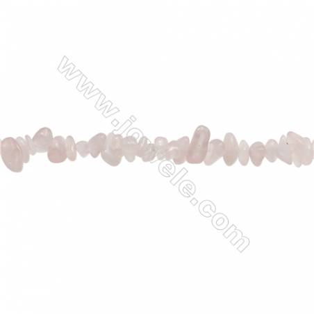 Natural Rose Quartz Beads Strand  Chips  Size 4~8x5~13mm  hole 0.8mm  31~32" x 1strand
