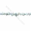 Natural Larimar Beads Strand  Chips  Size 4~9x5~13mm  hole 0.8mm  15~16" x 1strand