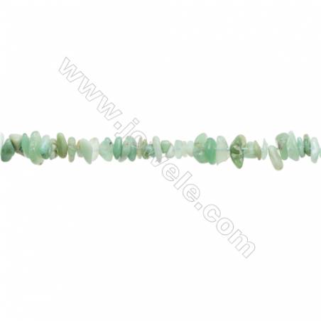 Natural Chrysoprase Beads Strand  Chips  Size 4~9x4~11mm  hole 0.8mm  15~16" x 1strand