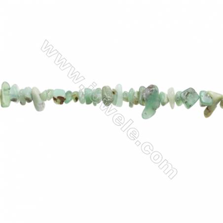 Natural Chrysoprase Beads Strand  Chips  Size 4~8x5~16mm  hole 0.8mm  31~32" x 1strand
