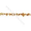 Natural Yellow Jade Beads Strand  Chips  Size 4~8x5~14mm  hole 0.8mm  31~32" x 1strand