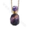 Натуральный драгоценный камень Парфюмерная бутылка ожерелье Длина 26 см Ананас Форма Размер 16 ~ 18x36 ~ 38 мм Емкость около 1 м