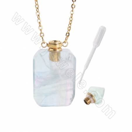 Naturedelstein Parfüm Flasche Halskette Länge 52cm Rechteck Größe 20x42mm Dicke 12mm Kapazität ca. 1ml 1St. / Pack