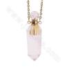 Натуральный драгоценный камень парфюмерная бутылка ожерелье длина 260 мм стрела форма размер 14x47-14x58 мм емкость около 1 мл 1