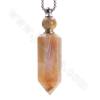 Natural Gemstone Perfume Bottle Necklace Length 35cm Arrow Size 15x58 ~ 62mm Capacity About1ml 1pc / pack