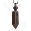 Натуральный драгоценный камень Парфюмерная бутылка ожерелье Длина 35 см Размер стрелки 15x58 ~ 62 мм Емкость около 1 мл 1 шт / п