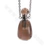 Naturale Gemstone profumo bottiglia collana Lunghezza 26cm Quadrilatero Dimensioni 16 ~ 20x34 ~ 36mm Capacità Circa 1ml 1pcs / p