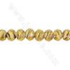 Многоцветный золотой песок лэмпворк бусины пряди граненые абакус формы размер 7x10 мм отверстие 1,5 мм длина 15 ~ 16 "/ прядь