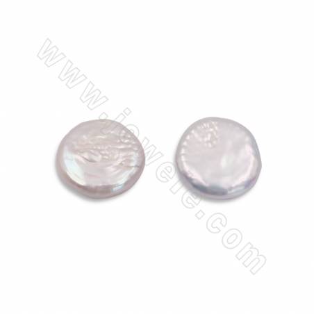 Perle naturali d'acqua dolce Rondelle senza foro Diametro circa 18 ~ 20mm 4pcs / Pack