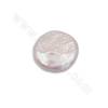 Natural Fresh Water Pearls Rondelle No Hole Diameter About 18 ~ 20mm 4pcs / Pack