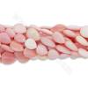Rouleaux de perles de coquille de conque rose naturelle taille goutte d'eau 8x10-12x16mm Trou 1mm 15~16"/rangée