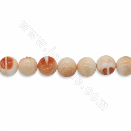 Filone di perle naturali Tridacnidae diametro rotondo 14mm foro 1,5 mm 15~16"/filare