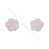 Breloques en coquillage de reine de conque rose naturel taille de fleur 12mm trou 1 mm 4 pièces/pack