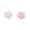 Натуральный розовый королева раковина конч шармы цветок размер 12-14 мм отверстие 1 мм 4 шт/упак