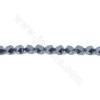 Perle di pietra terahertz di sintesi filo stella sfaccettato dimensioni 5x6 mm foro 1 mm 15~16"/filo