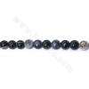 Natural  black sky eyes agate beads strand round  diameter 6mm  hole 1 mm 39-40cm/strand